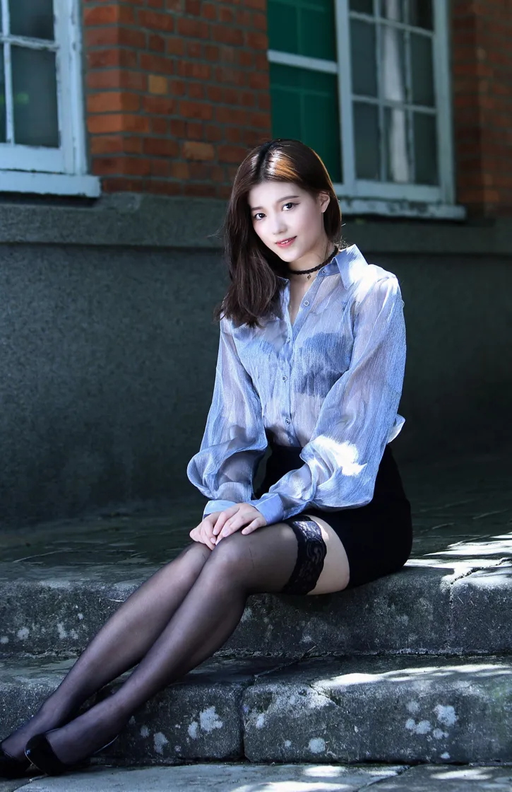 [Mzsock] NO.142 Chen Yifei OL black silk high heels beautiful legs street photography#[59P]-3