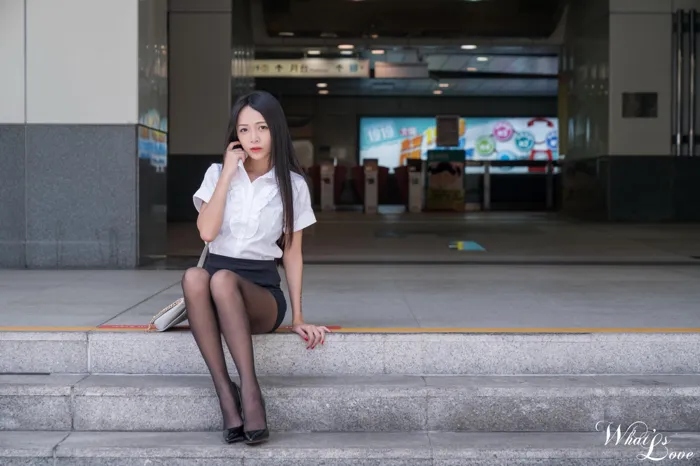 [Mzsock] NO.218 Shi Shaoting OL stockings and high heels beautiful legs outdoor shot street photography#[24P]-4