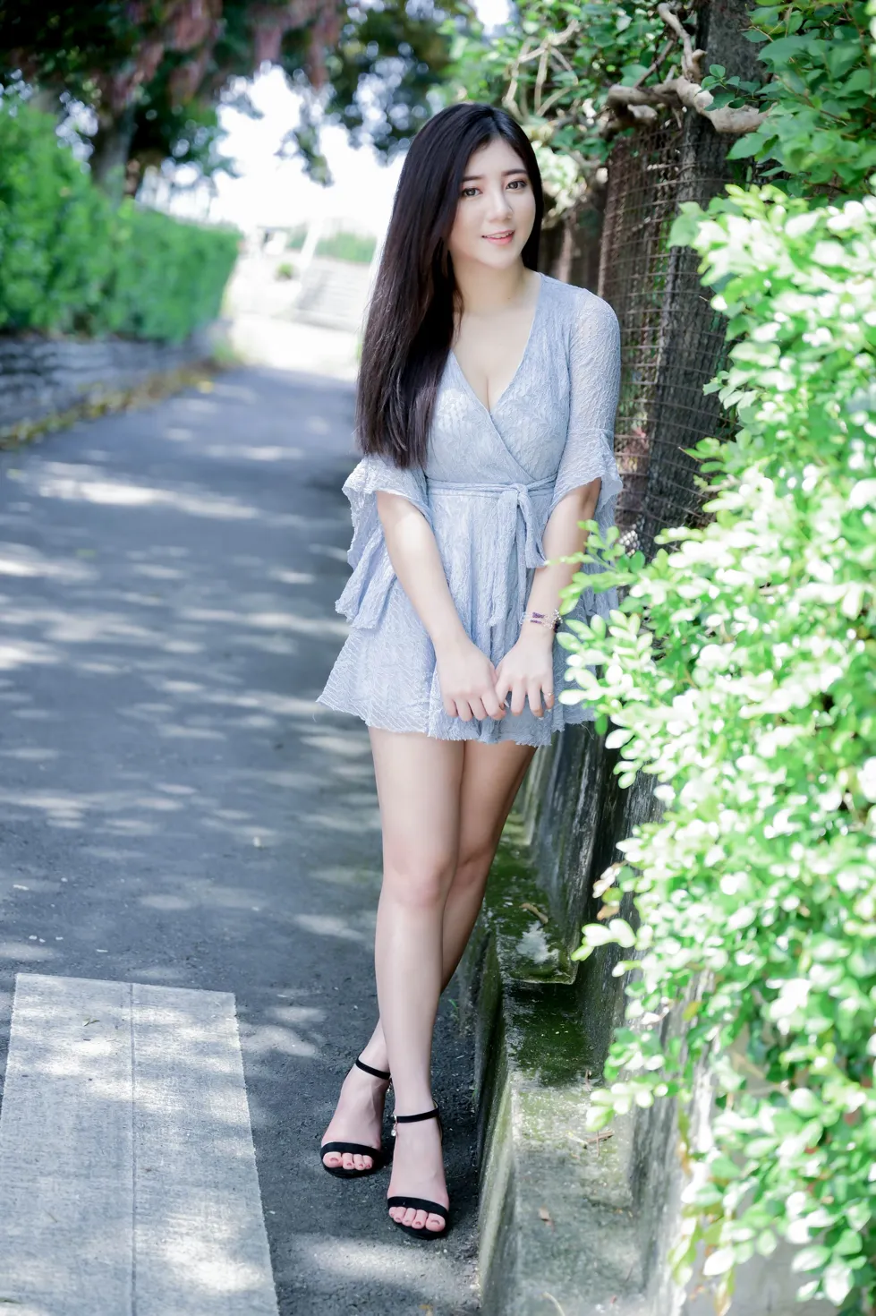 [Mzsock] NO.211 Lele dress with cool legs and high legs street photography#[71P]-2