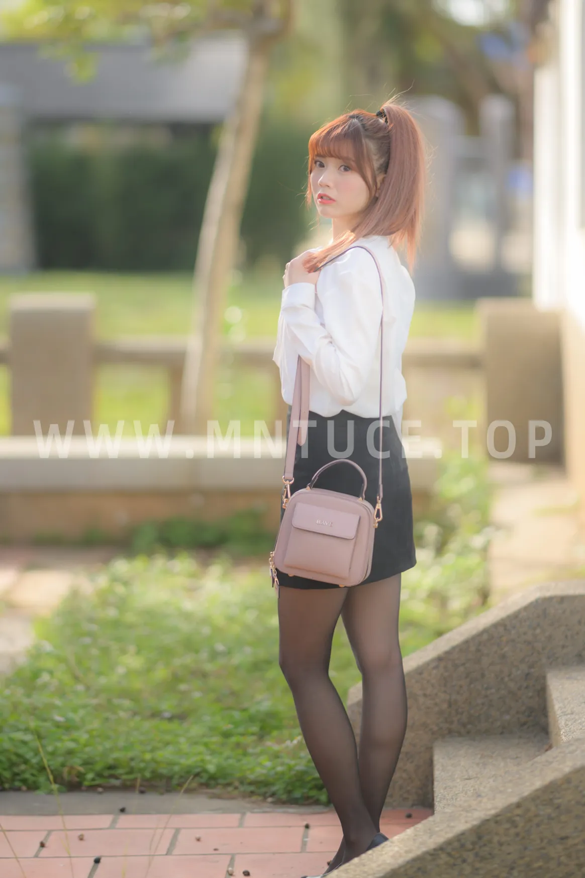 [Mzsock] NO.237 OL black silk uniform high heels street photography#[105P]-10