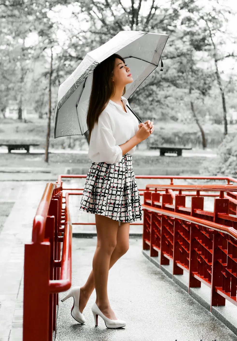 [Mzsock] NO.190 Xiaozi short skirt, high heels and beautiful legs street photography#[55P]-6