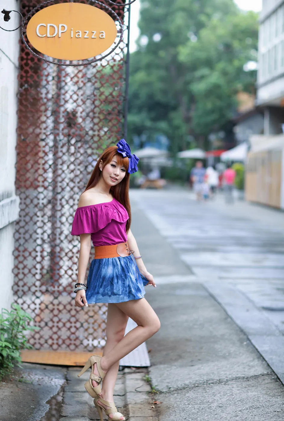 [Mzsock] NO.206 Xiaowen short skirt with cool and beautiful legs street photography#[52P]-4