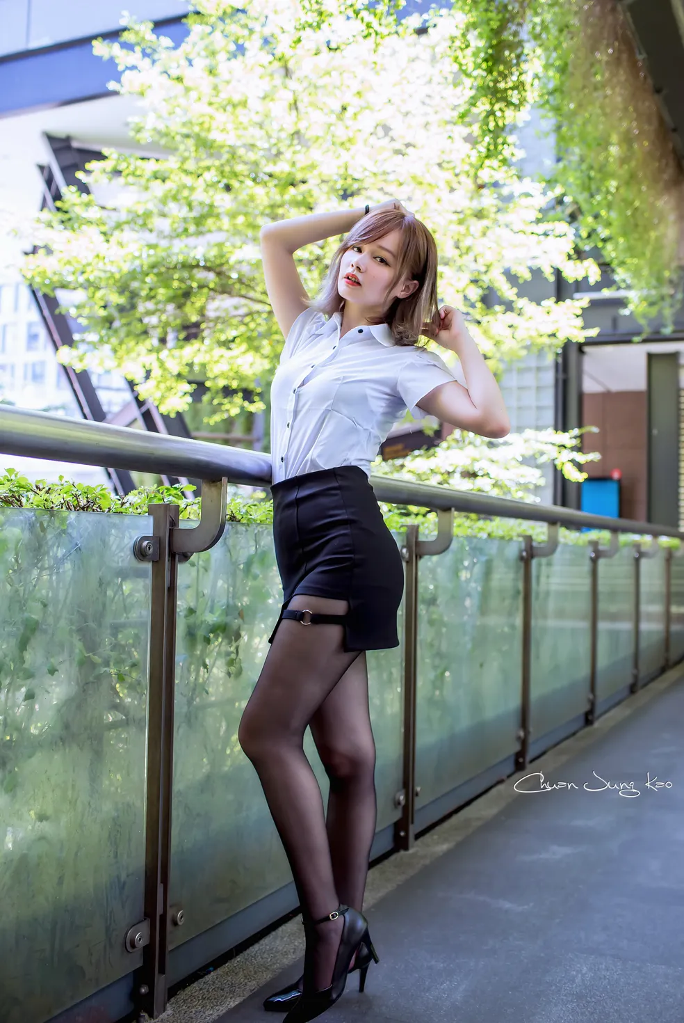 [Mzsock] NO.167 Leer OL black stockings and high heels beautiful legs street photography#[39P]-3