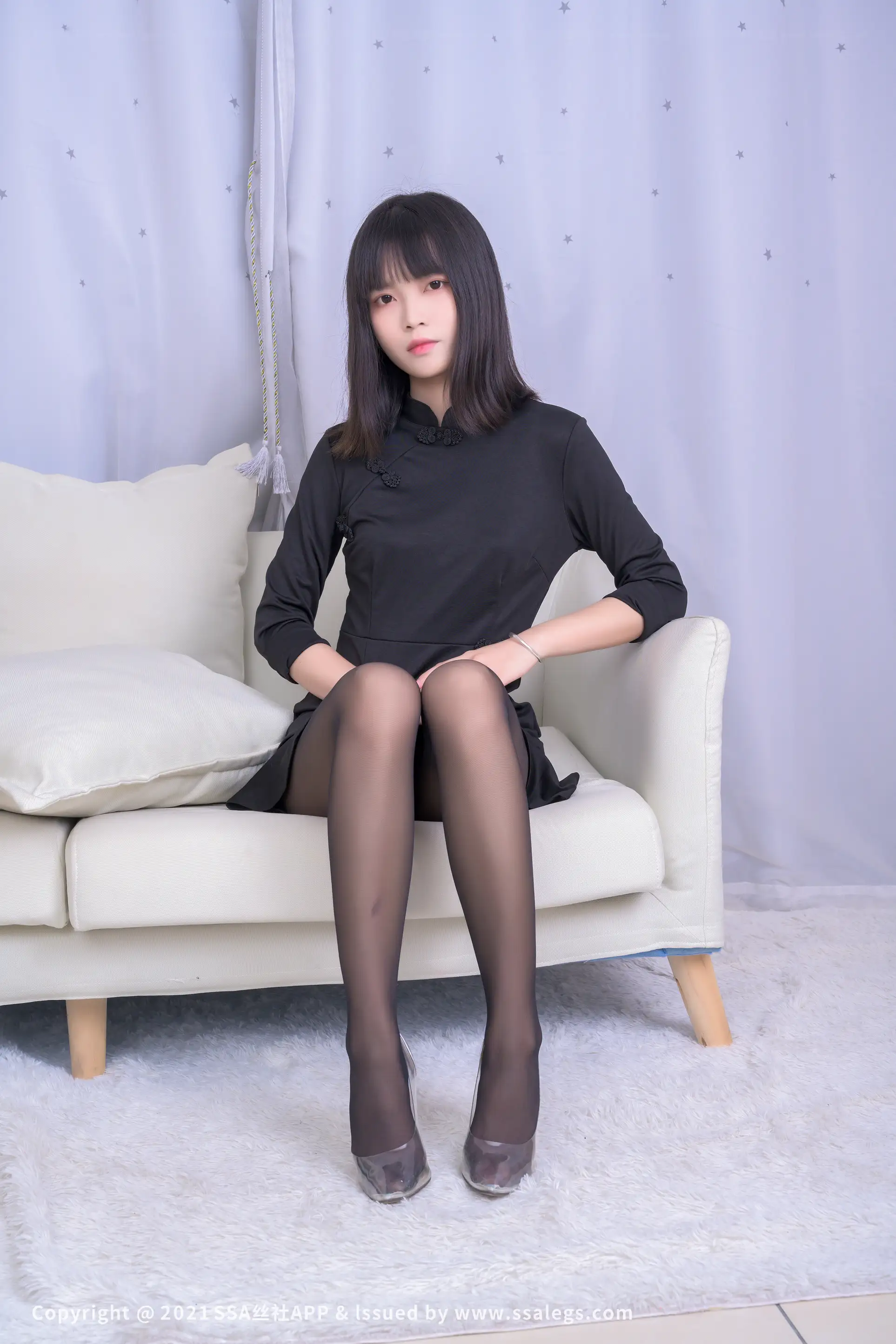 [Mzsock] NO.726 Leg model Dandan’s beautiful legs in black stockings (Part 1) silk club#[119P]-3