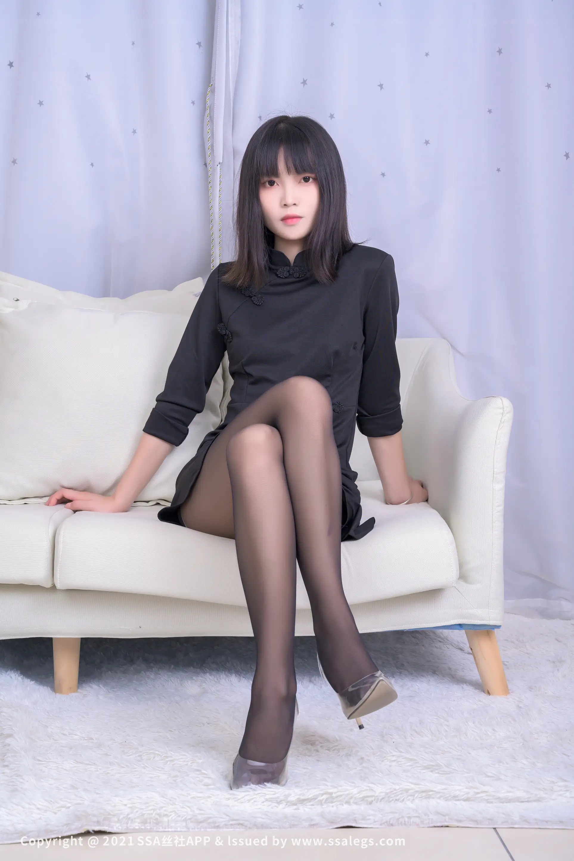 [Mzsock] NO.726 Leg model Dandan’s beautiful legs in black stockings (Part 1) silk club#[119P]-2