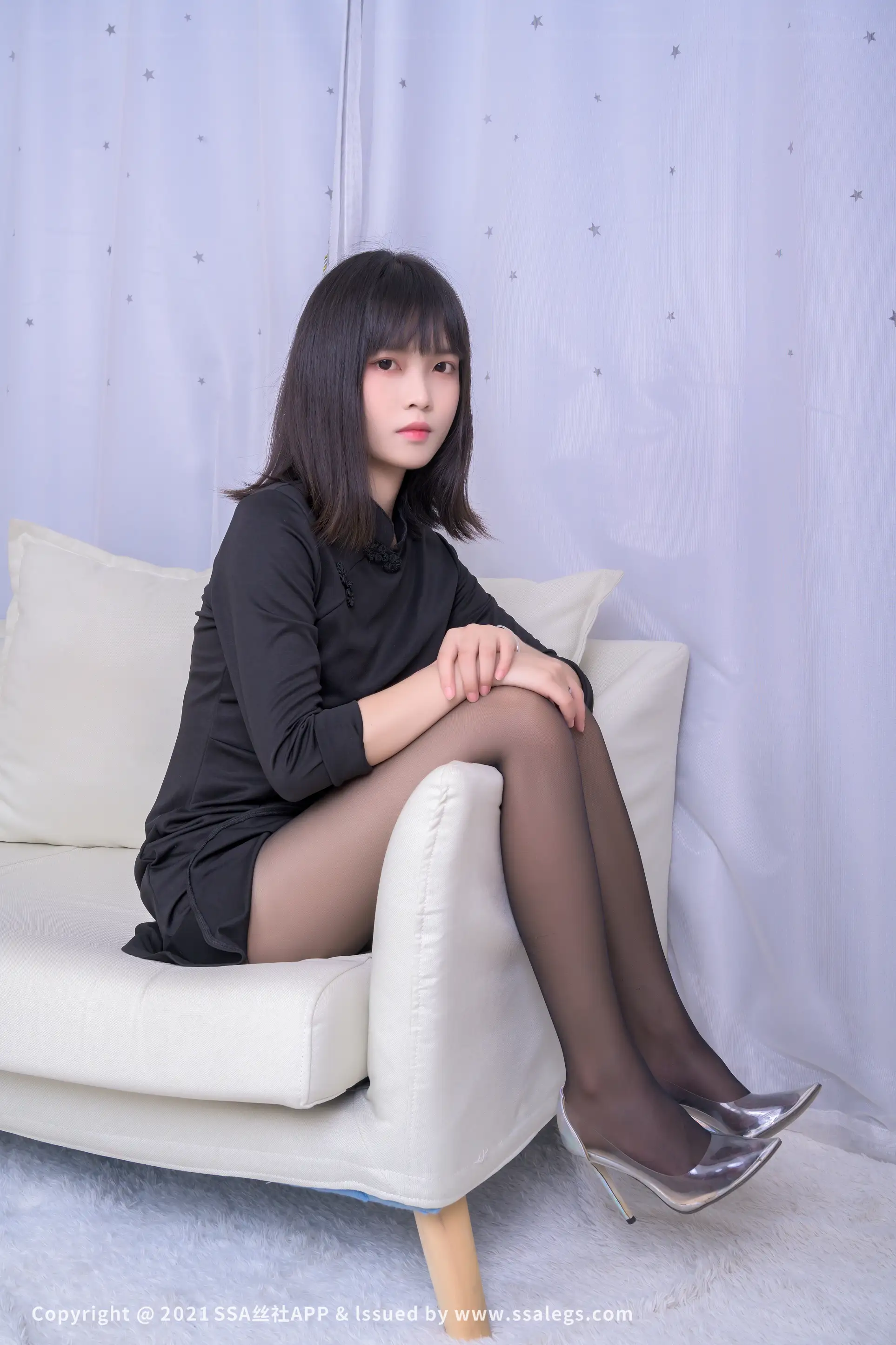 [Mzsock] NO.726 Leg model Dandan’s beautiful legs in black stockings (Part 1) silk club#[119P]-6