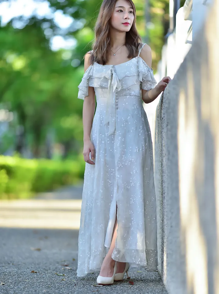 [Mzsock] NO.200 vivi Cao Yuanyuan suspender high-slit long skirt with high heels and beautiful legs street photography#[105P]-2