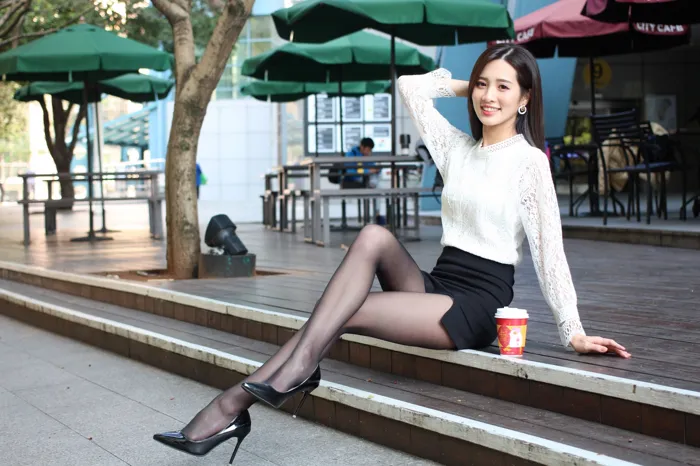 [Mzsock] NO.056 Zhang Jun OL uniform high heels beautiful legs outdoor shooting street photography#[103P]-1