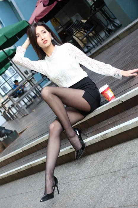 [Mzsock] NO.056 Zhang Jun OL uniform high heels beautiful legs outdoor shooting street photography#[103P]-3