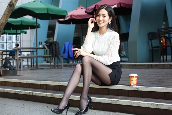 [Mzsock] NO.056 Zhang Jun OL uniform high heels beautiful legs outdoor shooting street photography#[103P]-8