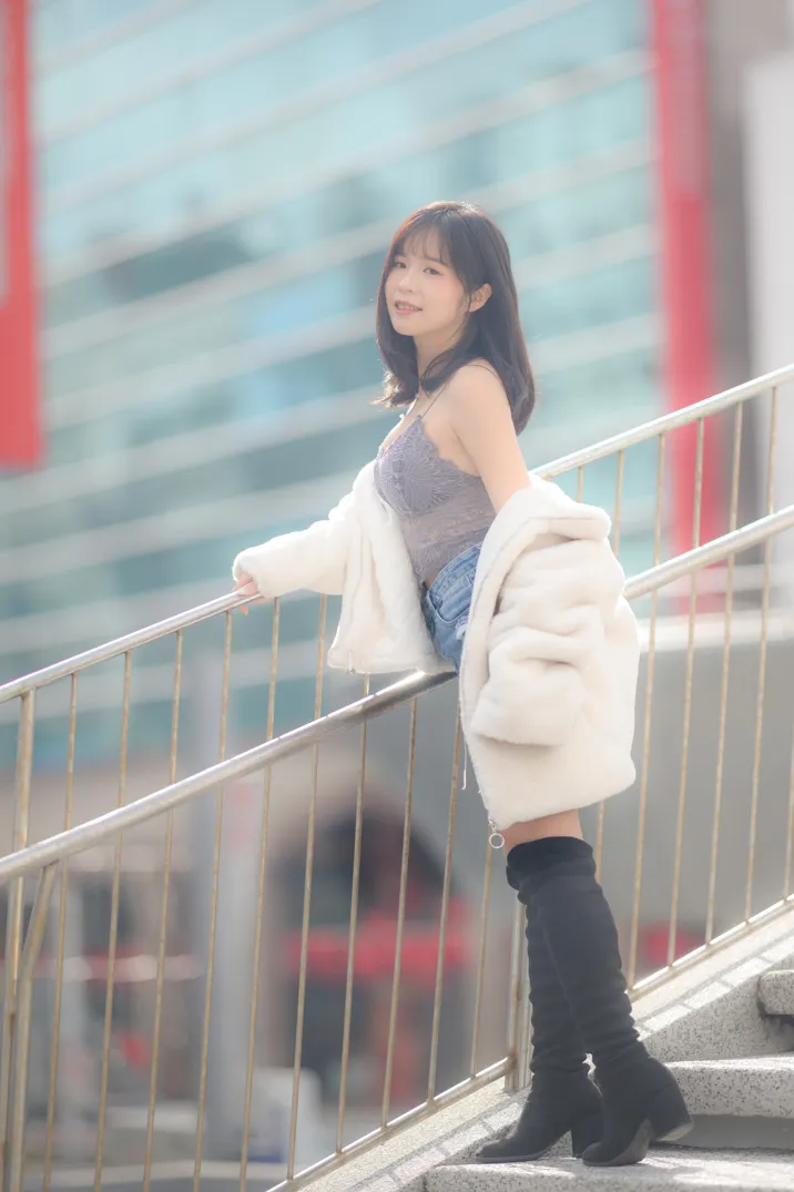 [Mzsock] NO.215 YoYo denim shorts and boots street photography#[105P]-8