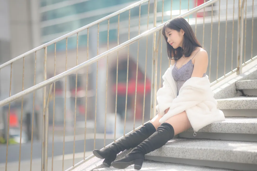 [Mzsock] NO.215 YoYo denim shorts and boots street photography#[105P]-7