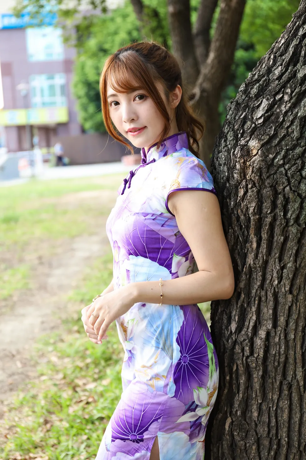 [Mzsock] NO.136 Shiang Min cheongsam high heels beautiful legs street photography#[50P]-3