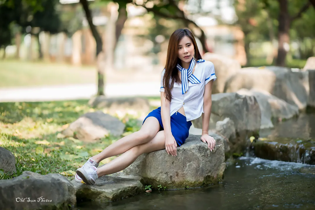 [Mzsock] NO.184 Chen Lixuan stewardess style beautiful legs street photography#[105P]-7