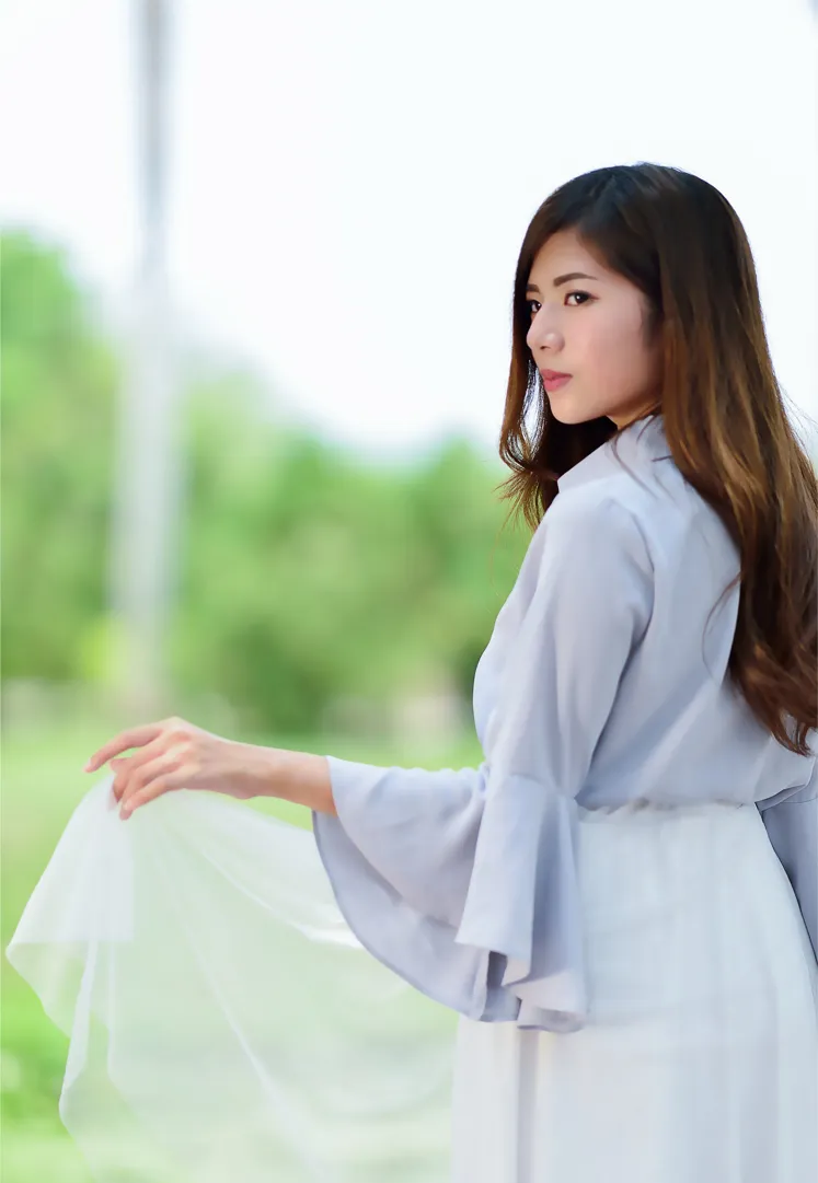 [Mzsock] NO.145 Fang Weizhen’s elegant long skirt with high legs street photography#[105P]-5