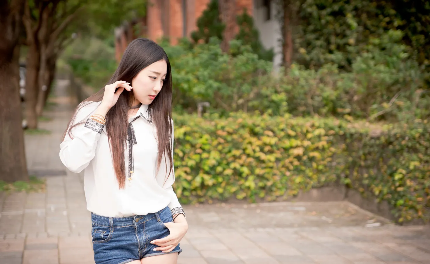 [Mzsock] NO.193 Wu Caijie short skirt, hot pants, high heels and beautiful legs street photography#[67P]-4