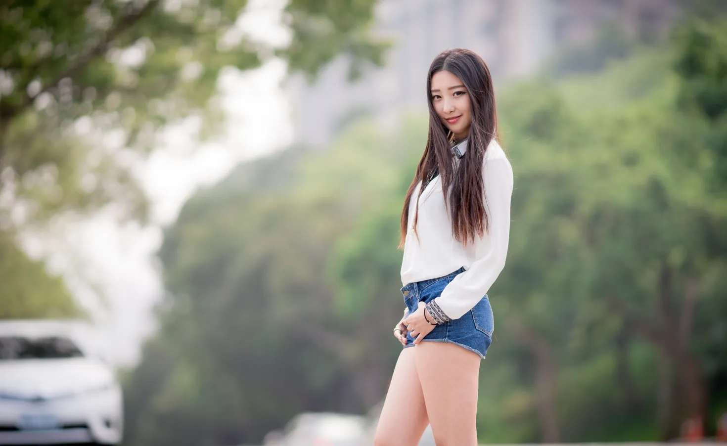 [Mzsock] NO.193 Wu Caijie short skirt, hot pants, high heels and beautiful legs street photography#[67P]-5