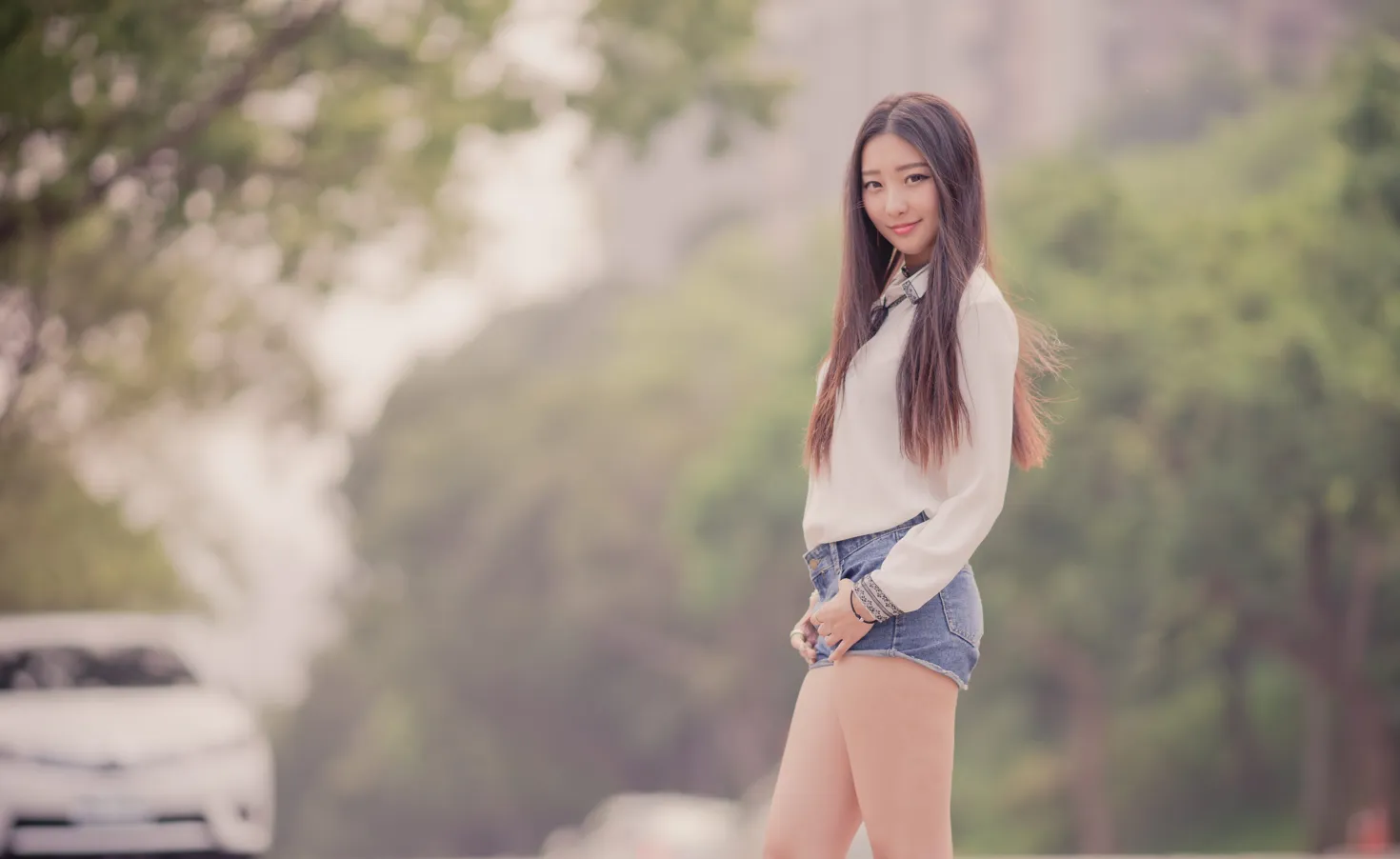 [Mzsock] NO.193 Wu Caijie short skirt, hot pants, high heels and beautiful legs street photography#[67P]-6